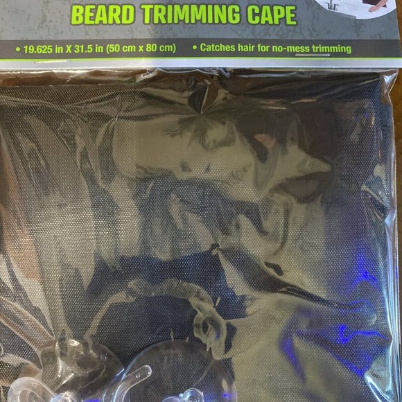 Shaving Grooming Beard 6 Blade Razor Soap Trimming Cape Catcher Barber Apron Kit - Picture 3 of 6